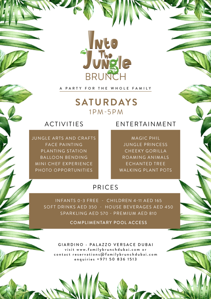 Into the Jungle Brunch - Family Brunch Dubai